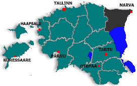 Karte von Narva